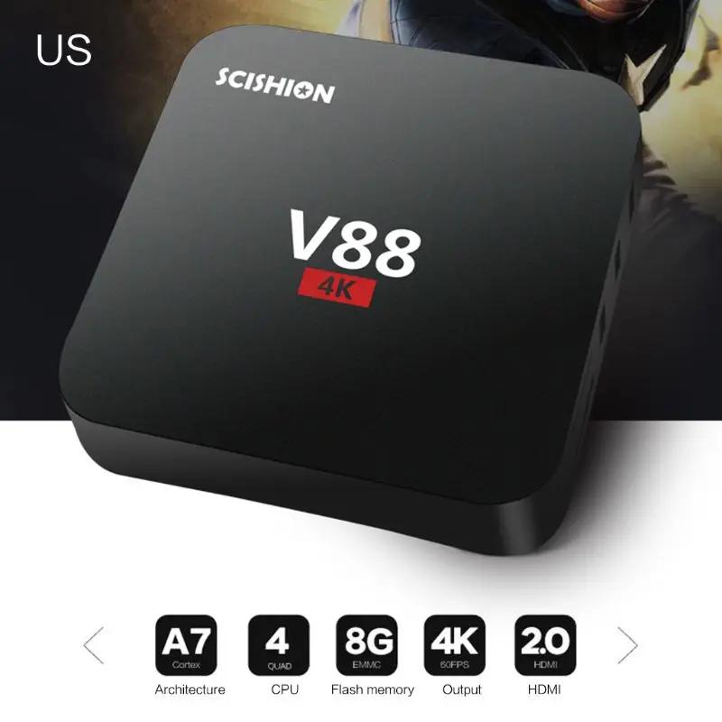  ھ Ʈ TV ڽ,  Ƽ̵ ÷̾  ڽ, H052, V88, 7.1/8.1 RK3229, 1GB + 8GB/2GB + 16GB